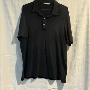 Men's Classic Black Polo Shirt with Collared Neck